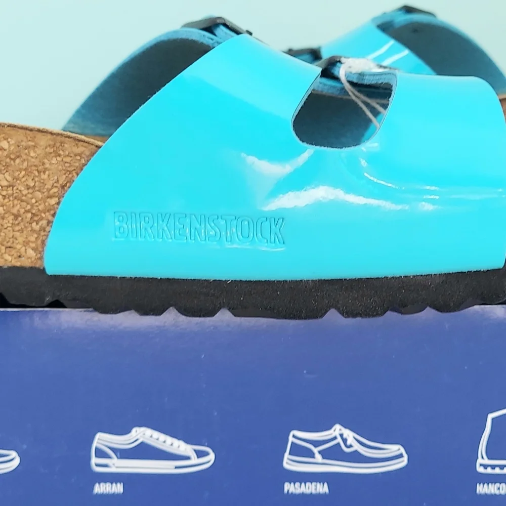 Birkenstock Ibiza Scuba Blue Men's Size 10N Slide Sandals NWT Preppy Vacation